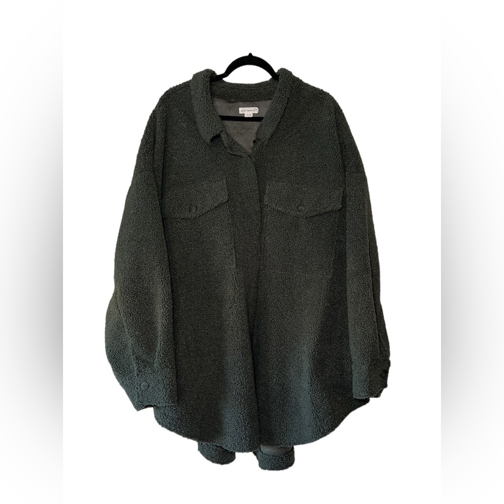 Good American Sherpa Shacket NWT US Size 4XL/5XL